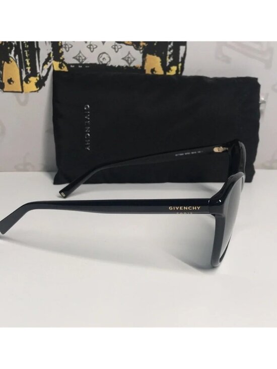 New Authentic Givenchy GV7198S Sunglasses – Black Acetate / Gold Hardware main image 6